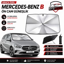 OtoÇizgi Mercedes B Şemsiye Tip Ön Cam Güneşliği Katlanabilir Uv Korumalı Araç Cam Güneşlik