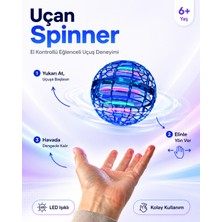 teknokutum LED Işıklı Uçan Spinner Top – Aç/kapa Kumandalı
