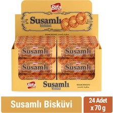 Bifa Susamlı Bisküvi 70 gr x 24 Adet
