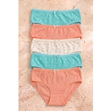 Katia & Bony Kız Çocuk 5'li Paket Yıldız Desenli Slip Külot