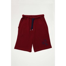 Obje Erkek Çocuk Bordo Cepli Şort