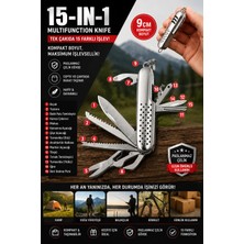 Binbirreyon Kamp Bıçağı 15 Fonksiyonlu Kamp Bıçağı Paslanmaz Çelik 9cm RA999