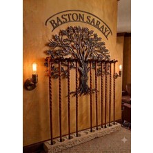 Baston Sarayı 110 cm Ceviz Renkli Burgulu Baston