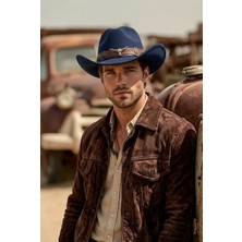 Erkek Kovboy Fötr Şapka Kovboy Şapkası Kovboy Şapka Western Vintage Bohem Içten Ayarlanabilir