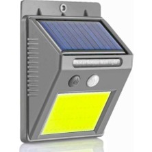 EstoreBox Solar 48 LED Bahçe Lambası - Geniş Açılı Panel - Duvara Monte