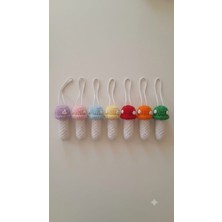 Hediye El Örgüsü Amigurumi Asılablır Mantar Ruj Kılıfı