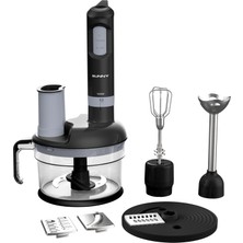 Sunny Merlin SN5BLD35 Multi Blender Set 1500W Mutfak Robotu Rendeleme & Çırpıcı Seti Siyah - Gri