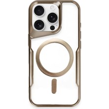 Uravas Store Iphone 16 Pro Kılıf Boyi Magsafe Silikon Kapak - Kahverengi