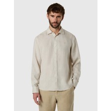 North Sails Regular Fit %100 Keten Uzun Kollu Erkek Geniş Yaka Gömlek