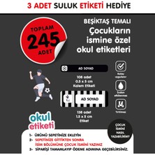 Okul Etiketi Taraftar Bjk Temalı Isme Özel Okul Etiketi Suluk Etiketi Hediyelidir Stıcker Toplam 245 Adet