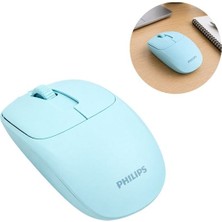 Zemheri Philips SPK7398WJ/38 1600 Dpı Sessiz Tıklama Mavi Kablosuz Ofis Mouse