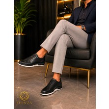 Lionza Şeffaf Taban Detaylı Iç Dış Hakiki Deri Şık Günlük Sneaker