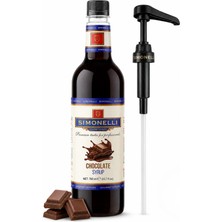Simonelli Çikolata Aromalı Kahve Şurubu 700 ml - İçecek ve Kokteyl Şurubu (Pompa Dahil)