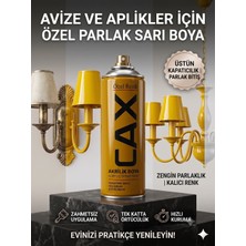 CAXCOLORS Sprey Boya Avize Aplik Metal Ahşap Boyası 400ML - Yüksek Kapatıcı Hızlı Kuruyan Akrilik