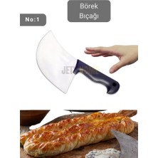 Jet's Home Börek Bıçağı Paslanmaz Çelik Pizza Bıçağı Börek Kesici No: 1 22 cm