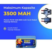 Ümit Maker Polaris Pvcr 1226 3500 Mah 14.4V Robot Süpürge Batarya
