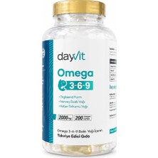 Dayvit Omega 3-6-9 2000 mg 200 Softgel (Yumuşak Kapsül)