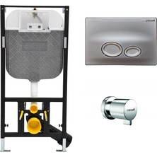 Creavit GR5003 Duvar Önü Alçıpan Uygulamalı Set 3-6 Litre Basmalı