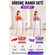 Spor Byfit 15 kg Hafif ve 25 kg Orta Dirençli Set Power Güç Bandı Lastiği