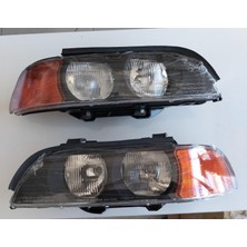 Depo Bmw E39 Sağ-Sol Far Takım Sarı 96-00