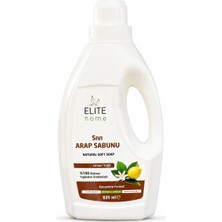 The Elite Home 825 ml Limon Yağlı Sıvı Arap Sabunu %100 Bitkisel İçerik ile Parfümsüz Temizlik