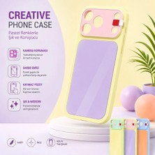 Jolita iPhone 15 Uyumlu Pastel Renkli Kamera Korumalı Sert Telefon Kılıfı