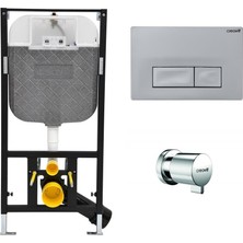 Creavit GR5003 Duvar Önü Alçıpan Uygulamalı Set 3-6 Litre Basmalı