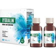 tab ilaç ıyodalin ıyot ve selenyum takviye edici gıda 25ml + 25ml