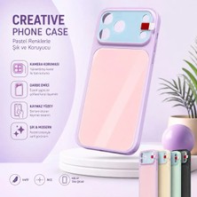 Jolita iPhone 15 Pro Max Uyumlu Pastel Renkli Kamera Korumalı Sert Telefon Kılıfı