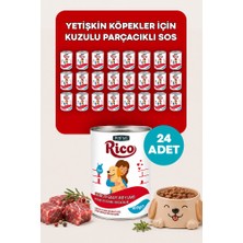 Peritas Rıco Kuzulu Sos Içinde Parçalı Yetişkin Köpek Yaş Mama 400 G 24'lü