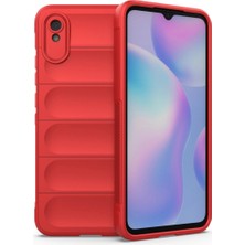 Uravas Store Xiaomi Redmi 9A Kılıf Optimum Silikon - Kırmızı