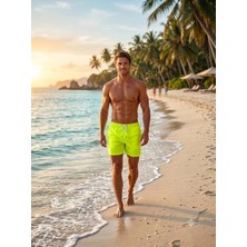 Miami Beach Neon Yeşil Erkek Şort 2202
