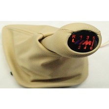 Wisco 349341 Vites Topuz ve Körük Işıklı E90-92-93 M Power 6 Vites Bej Deri 25112283050BEJ