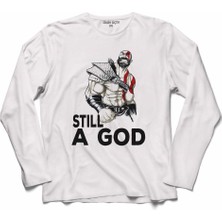 Kendim Seçtim Kratos Stıll A God Trıbe Logo Uzun Kollu Tişört