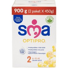 Sma Optipro 2 Probiyotik Devam Sütü 900 gr 6-12 Ay Bebekler İçin Geliştirilmiş Formül