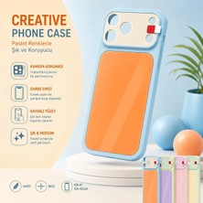 Jolita iPhone 15 Uyumlu Pastel Renkli Kamera Korumalı Sert Telefon Kılıfı