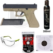 We G17F Gen5   Greengas, BB ve Koruyucu Gözlük,Hedef Kağıdı Hediyeli