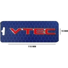 Wisco 347991 Yazı Vtec Krom (Krom Çerçeve Kırmızı Zemin) TW3110047
