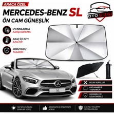 OtoÇizgi Mercedes Sl Şemsiye Tip Ön Cam Güneşliği Katlanabilir Uv Korumalı Araç Cam Güneşlik