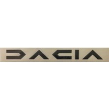 Wisco 347693 Yazı Dacia Siyah Y.model TW1610003