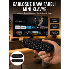 Astraltech Android Tv ve Pc Uyumlu Kablosuz Hava Fareli Kumanda