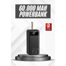 Astraltech Hızlı Şarj 4 Çıkışlı Powerbank 60.000 Mah Taşınabilir Dijital Göstergeli