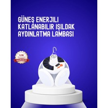 Astraltech USB ve Solar Şarjlı Katlanabilir 5 Taraflı LED Lamba