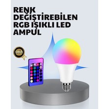 Astraltech A Kalite 2025 Rgb LED Ampul Uzaktan Kumandalı 16 Renkli Lamba