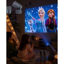 Astraltech Karaoke Mikrofonlu Akıllı Projeksiyon Cihazı Wifi Bluetooth Destekli