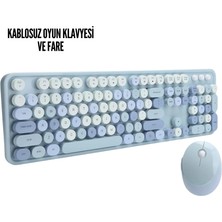 Astraltech Kablosuz Klavye Mouse Seti Mavi