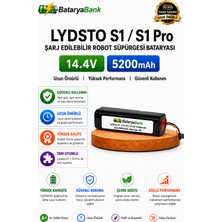 Bataryabank Lydsto S1 / S1 Pro Uyumlu Robot Süpürge Bataryası 14.4V 5200MAH Li-Ion