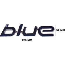 Wisco 348045 Yazı Blue Büyük (Krom Çerçeve Mavi Zemin) TW3310039