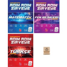 Newton Yayınları Newton Lgs 8. Sınıf Adım Adım Zirveye Matematik Fen ve Türkçe Fasikülleri 3lü Set + Telefon Standı