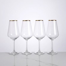 Qua Home Meringue 4lü Kristal Kırmızı Şarap Kadehi 550 cc